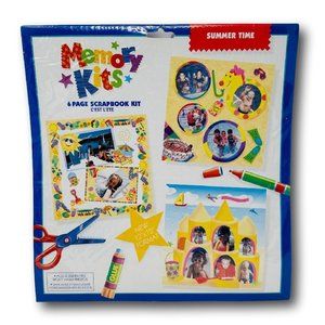 Memory Kits 6 Page Scrapbook Kit Summer Time Beach  Sun